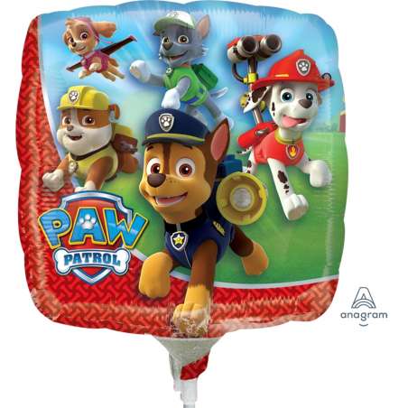 Palloncino in Foil 9" Mini Shape Paw Patrol Paw Patrol