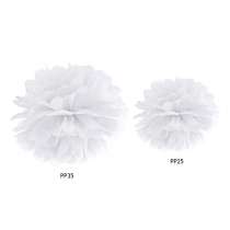 Pom Pom 35cm Carta velina Bianco Pom Pom