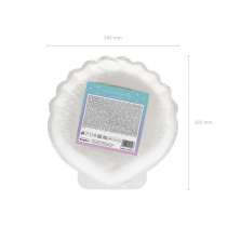 Piatto di Carta 18cm Conchiglia Iridescente "Mermaid Seashell" 6pz Addobbi e Accessori Sirena