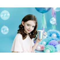Bicchiere di Carta 220ml Sirena Iridescente "Mermaid Seashell" 6pz Addobbi e Accessori Sirena