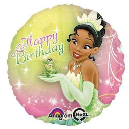 Palloncino in Foil 18" Principessa Tiana Happy Birthday Principesse Disney