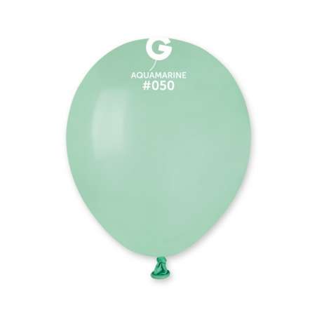 Palloncino in Lattice 5" A50 Acquamarina "Aquamarine 050" 100pz Gemar Standard 5" A50