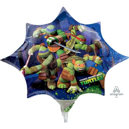Palloncino in Foil 14" Mini Shape Tartarughe Ninja Tartarughe Ninja