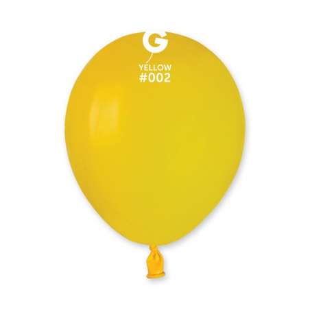 Palloncino in Lattice 5" A50 Giallo "Yellow 002" 100pz Gemar Standard 5" A50