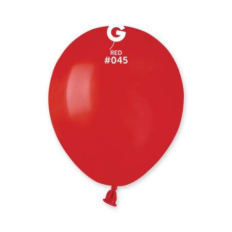 Palloncino in Lattice 5" A50 Rosso "Red 045" 100pz Gemar Standard 5" A50