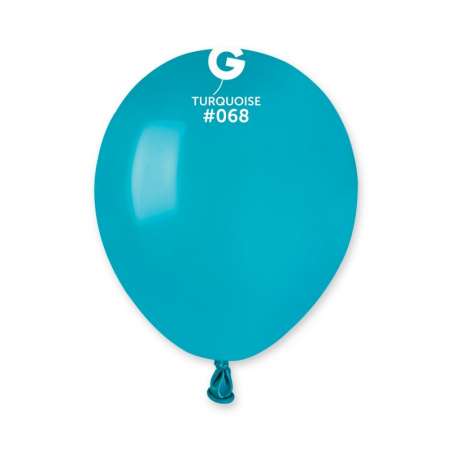 Palloncino in Lattice 5" A50 Turchese "Turquoise 068" 100pz Gemar Standard 5" A50