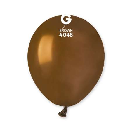 Palloncino in Lattice 5" A50 Marrone "Brown 048" 100pz Gemar Standard 5" A50
