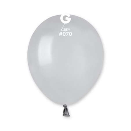 Palloncino in Lattice 5" A50 Grigio "Grey 070" 100pz Gemar Standard 5" A50