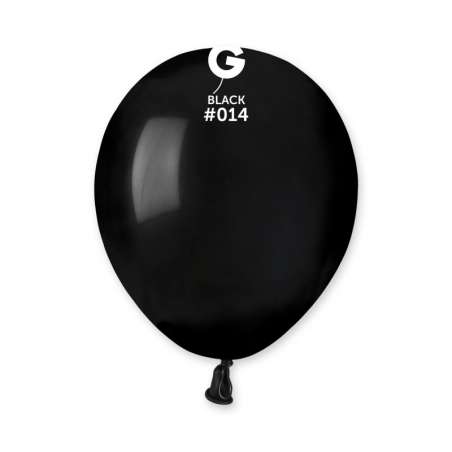 Palloncino in Lattice 5" A50 Nero "Black 014" 100pz Gemar Standard 5" A50