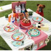 Piatto di Carta 23cm Sagomato Assortito Cani "Dog Party" 8pz Festa Tema Cane "Dog"