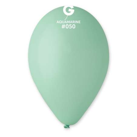 Palloncino in Lattice 10" G90 Acquamarina "Aquamarine 050" 100pz Gemar Standard 10" G90