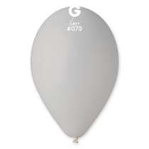 Palloncino in Lattice 10" G90 Grigio "Grey 070" 100pz Gemar Standard 10" G90