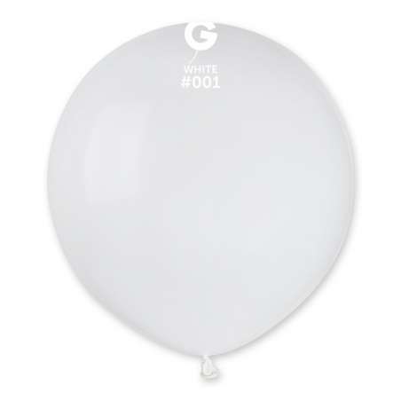 Palloncino in Lattice 19" G150 Bianco "White 001" 50pz Gemar Standard 19" G150