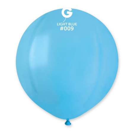 Palloncino in Lattice 19" G150 Celeste "Light Blue 009" 50pz Gemar Standard 19" G150
