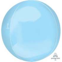 Palloncino in Foil 16" Orbz Celeste Metal Sfere e Orbz