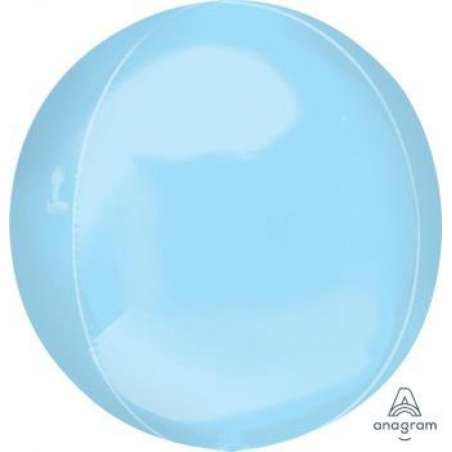 Palloncino in Foil 16" Orbz Celeste Metal Sfere e Orbz
