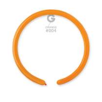 Palloncino in Lattice 1" Modellabile D2 Arancione "Orange 004" 100pz Gemar Standard Modellabili 1" D2