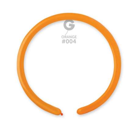 Palloncino in Lattice 1" Modellabile D2 Arancione "Orange 004" 100pz Gemar Standard Modellabili 1" D2