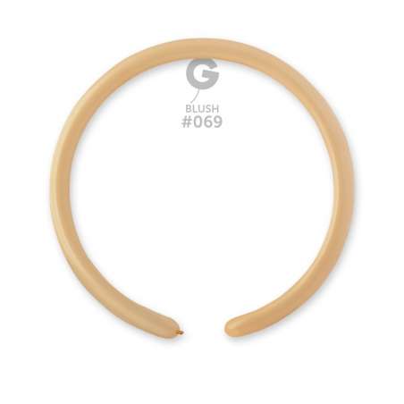 Palloncino in Lattice 1" Modellabile D2 Cipria "Blush 069" 100pz Gemar Standard Modellabili 1" D2