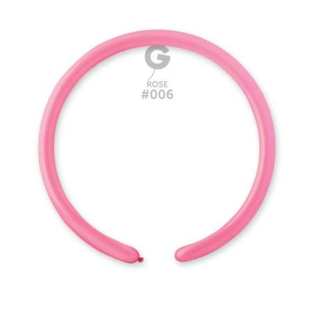Palloncino in Lattice 1" Modellabile D2 Rosa "Rose 006" 100pz Gemar Standard Modellabili 1" D2