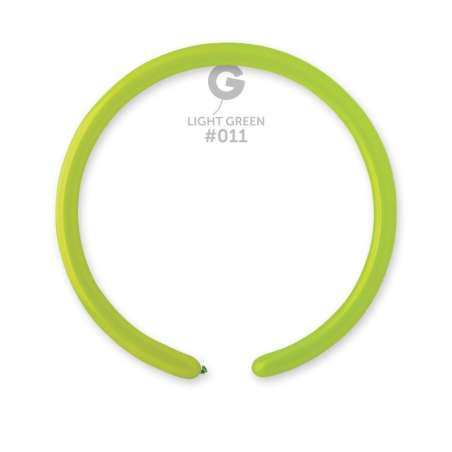 Palloncino in Lattice 1" Modellabile D2 Verde Lime "Light Green 011" 100pz Gemar Standard Modellabili 1" D2