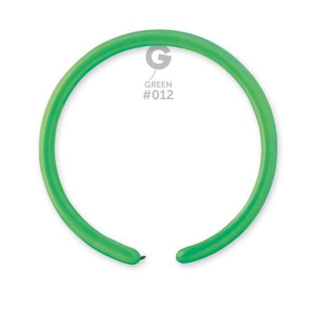 Palloncino in Lattice 1" Modellabile D2 Verde "Green 012" 100pz Gemar Standard Modellabili 1" D2