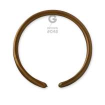 Palloncino in Lattice 1" Modellabile D2 Marrone "Brown 048" 100pz Gemar Standard Modellabili 1" D2