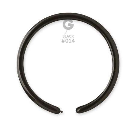 Palloncino in Lattice 1" Modellabile D2 Nero "Black 014" 100pz Gemar Standard Modellabili 1" D2