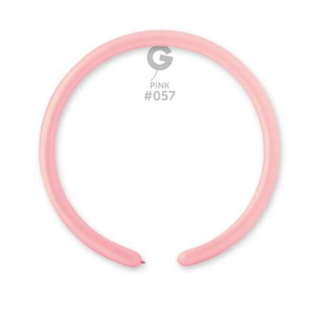 Palloncino in Lattice 1" Modellabile D2 Rosa Chiaro "Pink 057" 100pz Gemar Standard Modellabili 1" D2