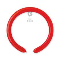 Palloncino in Lattice 2” Modellabile D4 Rosso "Red 045" 100pz Gemar Standard Modellabili 2" D4