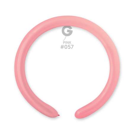 Palloncino in Lattice 2” Modellabile D4 Rosa Chiaro "Pink 057" 100pz Gemar Standard Modellabili 2" D4