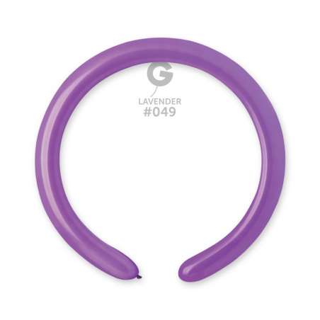 Palloncino in Lattice 2” Modellabile D4 Lavanda "Lavender 049" 100pz Gemar Standard Modellabili 2" D4