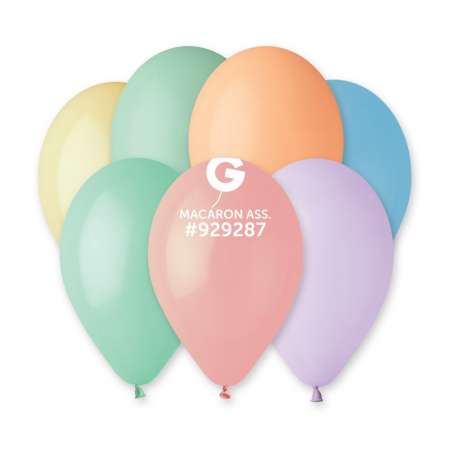 Palloncino in Lattice 13" G120 Macaron Assortito "Assorted 080M" 50pz Gemar Standard 13" G120