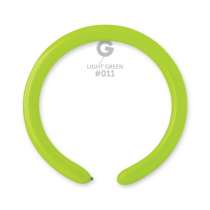 Palloncino in Lattice 2” Modellabile D4 Verde Lime "Light Green 011" 100pz Gemar Standard Modellabili 2" D4