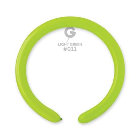 Palloncino in Lattice 2” Modellabile D4 Verde Lime "Light Green 011" 100pz Gemar Standard Modellabili 2" D4