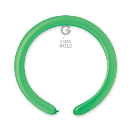 Palloncino in Lattice 2” Modellabile D4 Verde "Green 012" 100pz Gemar Standard Modellabili 2" D4