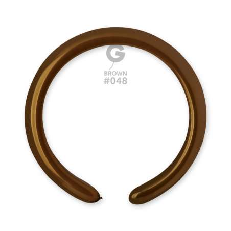 Palloncino in Lattice 2” Modellabile D4 Marrone "Brown 048" 100pz Gemar Standard Modellabili 2" D4