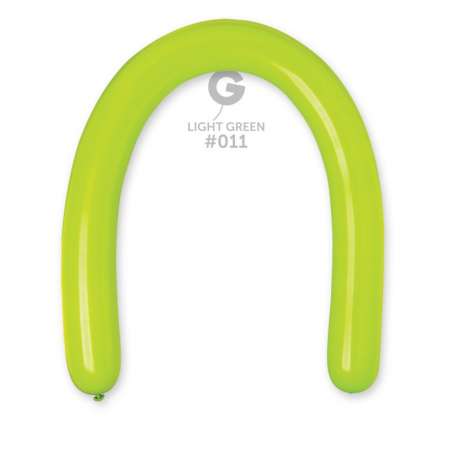 Palloncino in Lattice 3” Modellabile D6 Verde Lime "Light Green 011" 100pz Gemar Standard Modellabili 3" D6