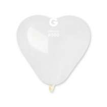 Palloncino in Lattice 6” Cuore CR6 Trasparente "Crystal 000" 100pz Gemar Cuori 6" CR6