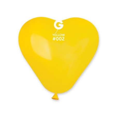 Palloncino in Lattice 6” Cuore CR6 Giallo "Yellow 002" 100pz Gemar Cuori 6" CR6
