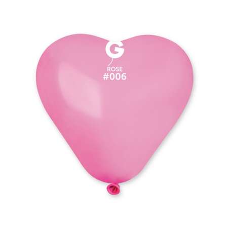 Palloncino in Lattice 6” Cuore CR6 Rosa "Rose 006" 100pz Gemar Cuori 6" CR6