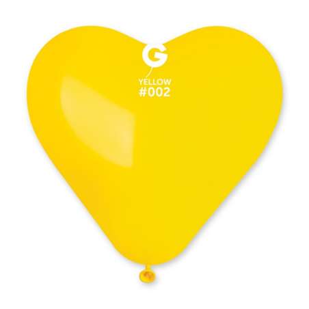 Palloncino in Lattice 17” Cuore CR17 Giallo "Yellow 002" 50pz Gemar Cuori 17" CR17