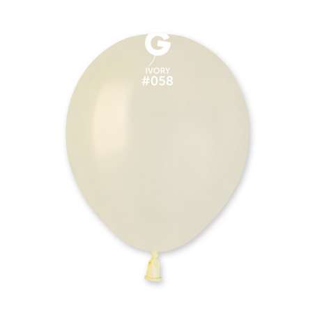 Palloncino in Lattice 5” AM50 Avorio Metallizzato "Ivory 058” 100pz Gemar Metallic 5" AM50