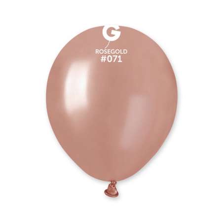 Palloncino in Lattice 5” AM50 Rose Gold Metallizzato "Rose Gold 071” 100pz Gemar Metallic 5" AM50