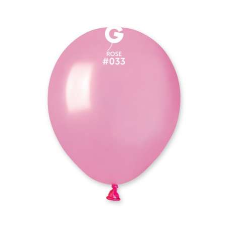 Palloncino in Lattice 5” AM50 Rosa Metallizzato "Rose 033” 100pz Gemar Metallic 5" AM50