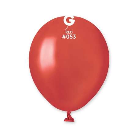 Palloncino in Lattice 5” AM50 Rosso Metallizzato "Red 053” 100pz Gemar Metallic 5" AM50