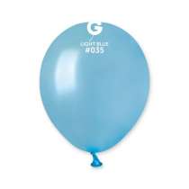 Palloncino in Lattice 5” AM50 Celeste Metallizzato "Light Blue 035” 100pz Gemar Metallic 5" AM50