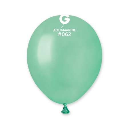 Palloncino in Lattice 5” AM50 Verde Acqua Metallizzato "Aquamarine 062” 100pz Gemar Metallic 5" AM50