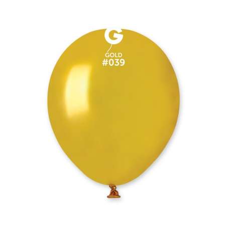 Palloncino in Lattice 5” AM50 Oro Metallizzato "Gold 039” 100pz Gemar Metallic 5" AM50