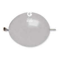 Palloncino in Lattice 6” GLM6 Argento Metallizzato “Silver 038” 100pz Gemar Metallic Link 6" GLM6